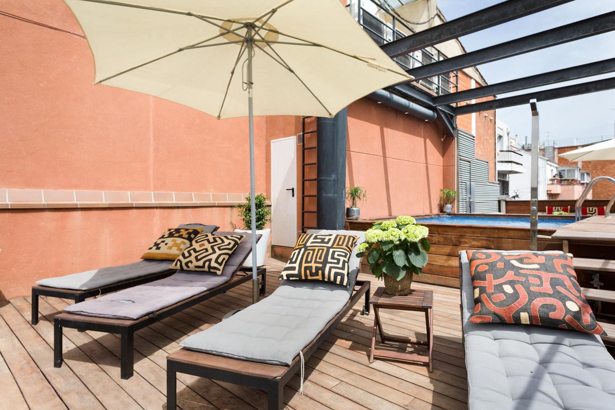 Apartment Barcelona Rentals - Pool Terrace In City Center Номер фото